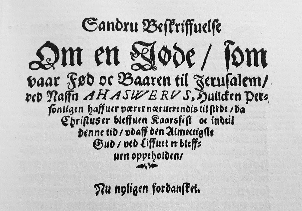 Skråstrek: tittelbladet til Den evige jøde (1631)
