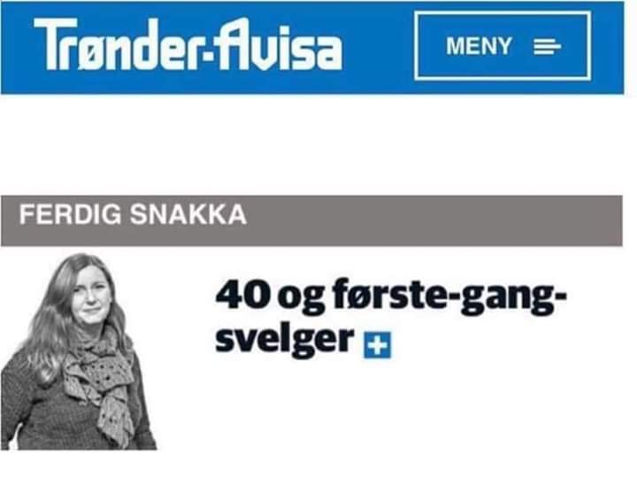 Orddeling første-gang-svelger Trønder-Avisa